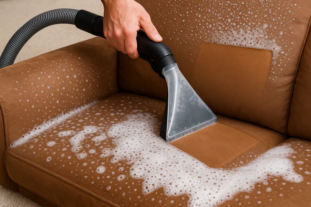 Enzymatické čistění čalounění a koberců